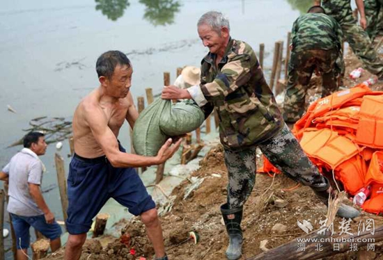 軍民協(xié)防，保衛(wèi)家園。20160713省武警部隊馳援高橋河河頭村截流港潰口。_副本.jpg